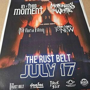 From Ashes to New promo poster featuring In This Moment , Motionless in White